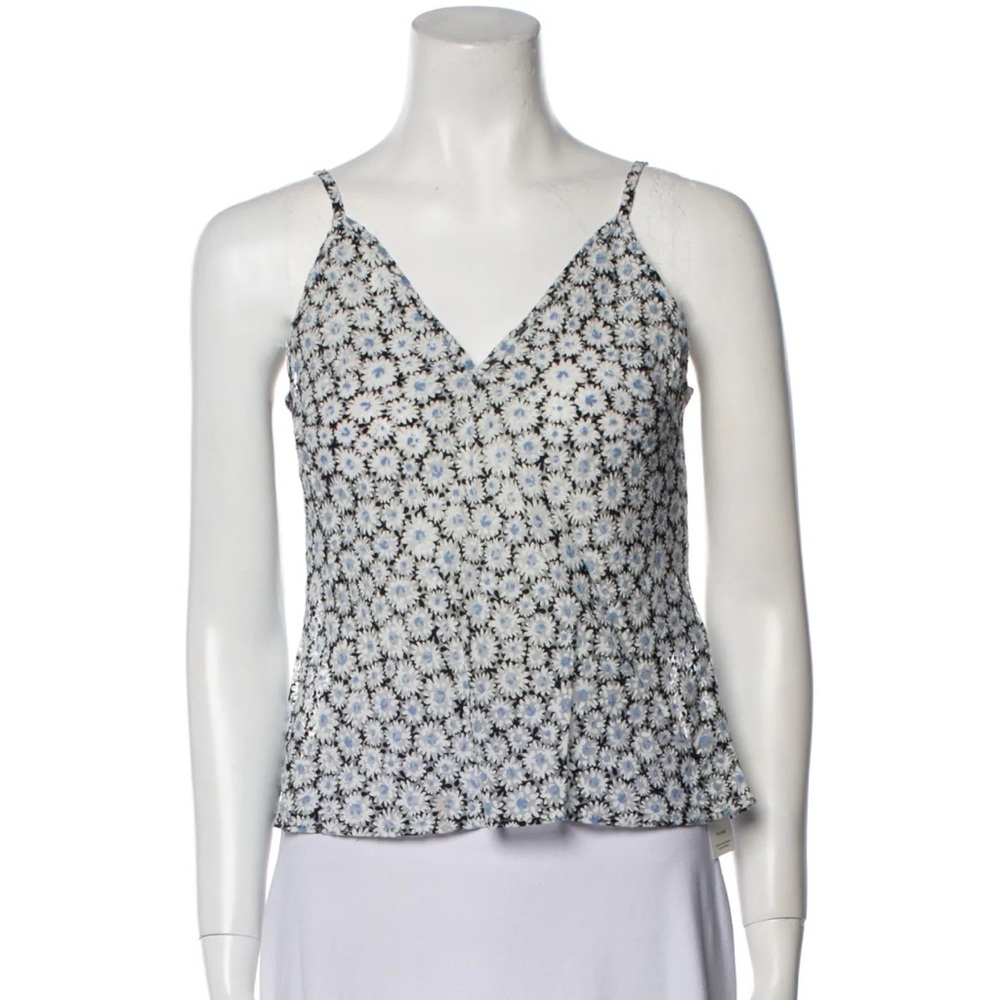 Maje Blue and White Floral Camisole Sz 2